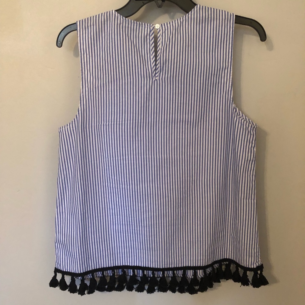 Striped Tank With Tassels - Picture 2 of 4